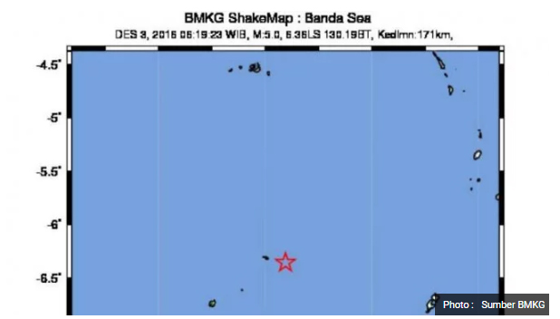 Bengkulu Diguncang Gempa 5,5 SR