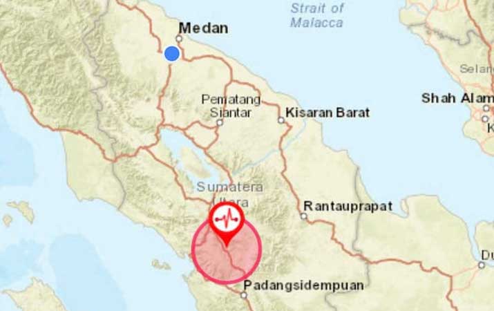Pagi Ini, Gempa Bumi Tektonik M=5 Guncang Taput