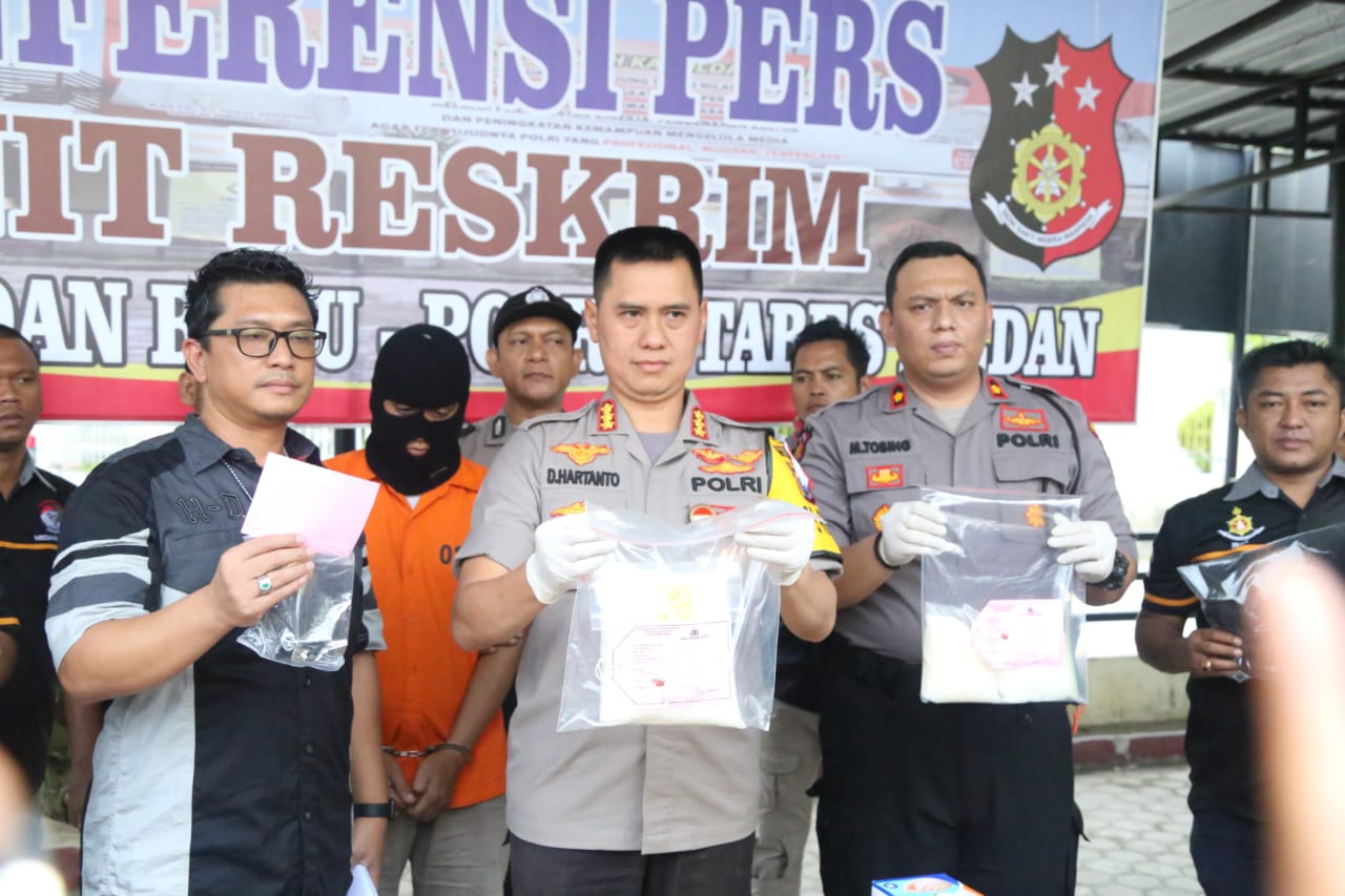 Kurir 1,5 Kg Sabu Ditangkap di Kompleks MMTC Medan