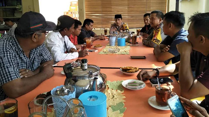 Coffee Morning Bersama Awak Media, Inilah Pesan-pesan Kapolres Madina