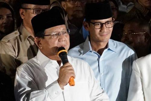 Prabowo-Sandi Hormati Keputusan MK