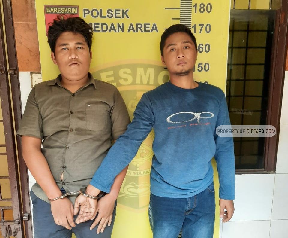 Personel Polsek Medan Area Ringkus Dua Pemuda Saat Pesta Sabu di Kamar Hotel