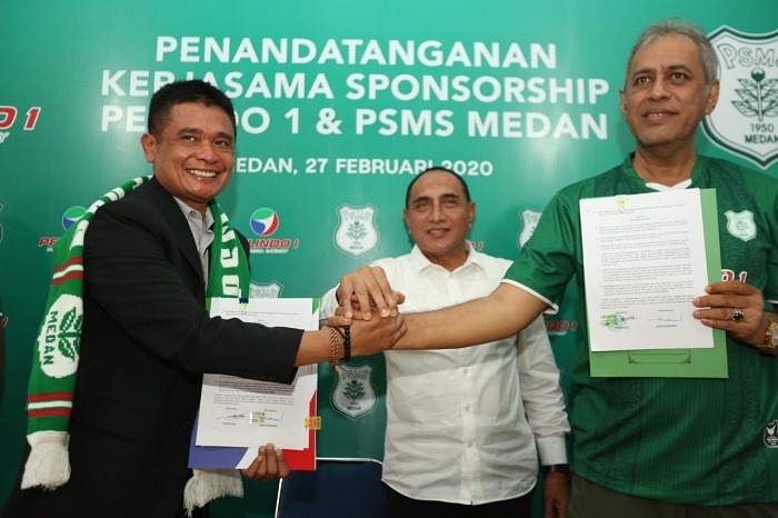Resmi Jadi Sponsor PSMS Medan, Pelindo 1 Gelontorkan Dana Rp.1 Miliar