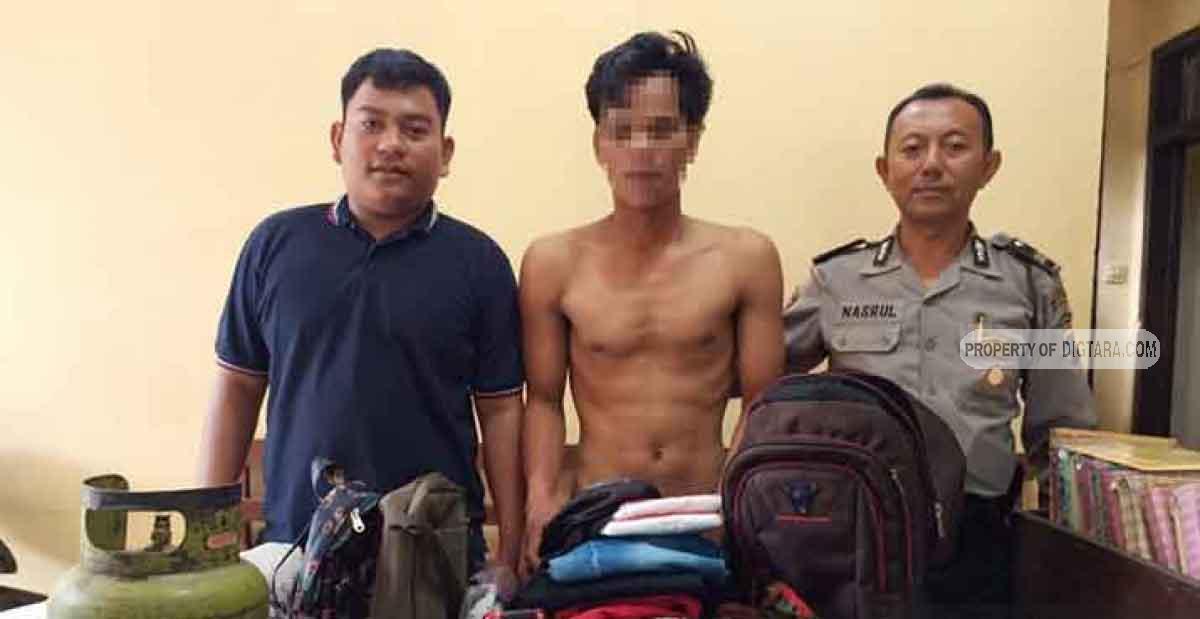 Nekat Gasak Rumah Kosong, Maling Ini Nyaris Diamuk Massa