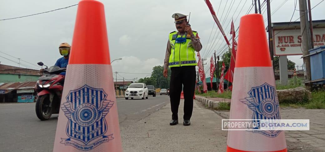 Jelang Lebaran, Arus Lalu Lintas di Jalinsum Deli Serdang Normal