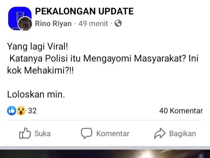 Dua Pemuda Jadi Tersangka Usai Dipukuli Oknum Polisi, Begini Kronologi Menurut Keluarga Korban