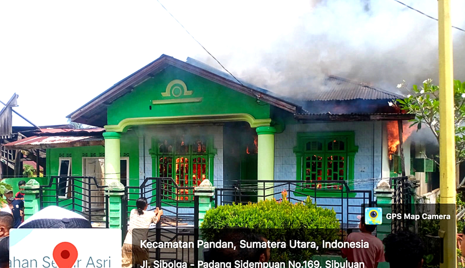Bocah 4 Tahun Main Mancis saat Ditinggal di Kamar, Rumah Warga Tapteng Terbakar