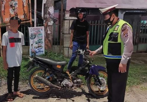 Gunakan Knalpot Blong, Delapan Sepmor Diamankan Polisi