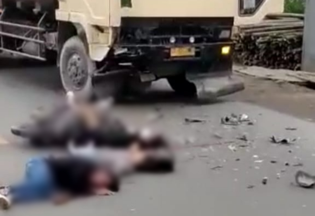 Bonceng Tiga, Pengendara Motor Disambar Truk di Medan, Satu Tewas