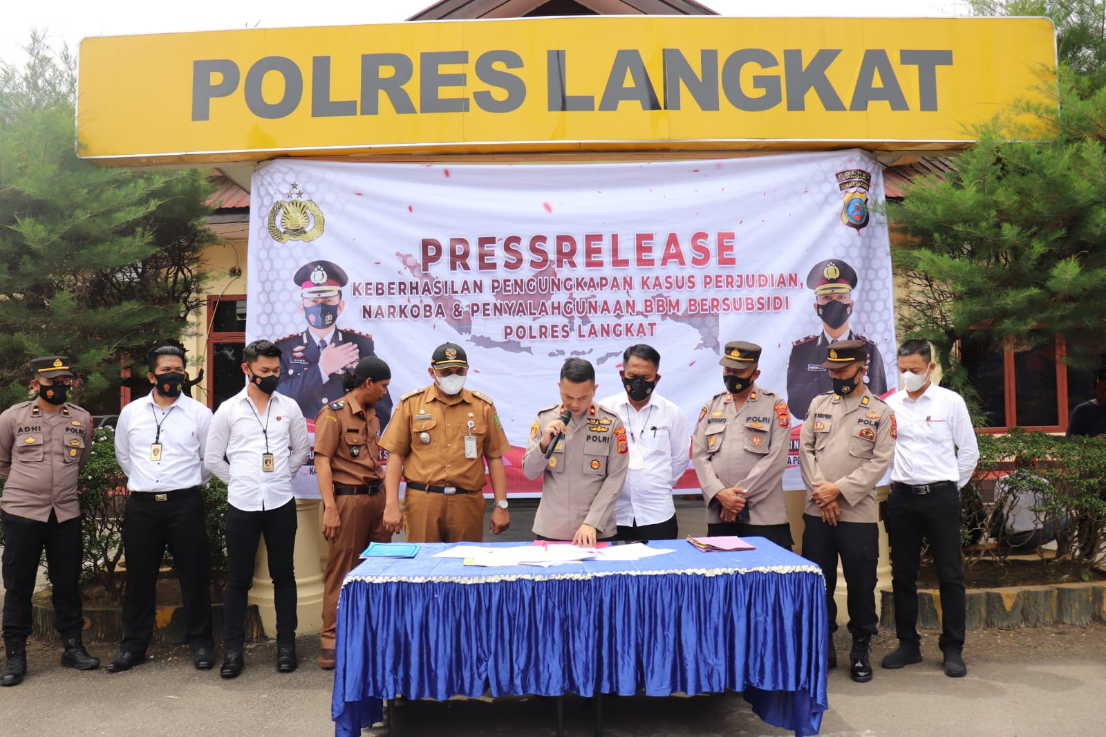Januari hingga Agustus, Polres Langkat Ungkap 181 Kasus Narkoba dengan 232 Palaku