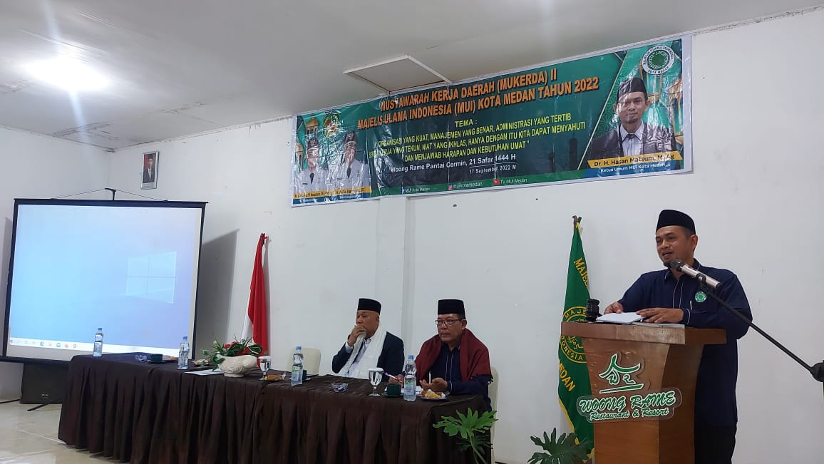 MUI Kota Medan Gelar Mukerda II, Hasan Matsum: Program Kerja Harus Sentuh Persoalan Umat