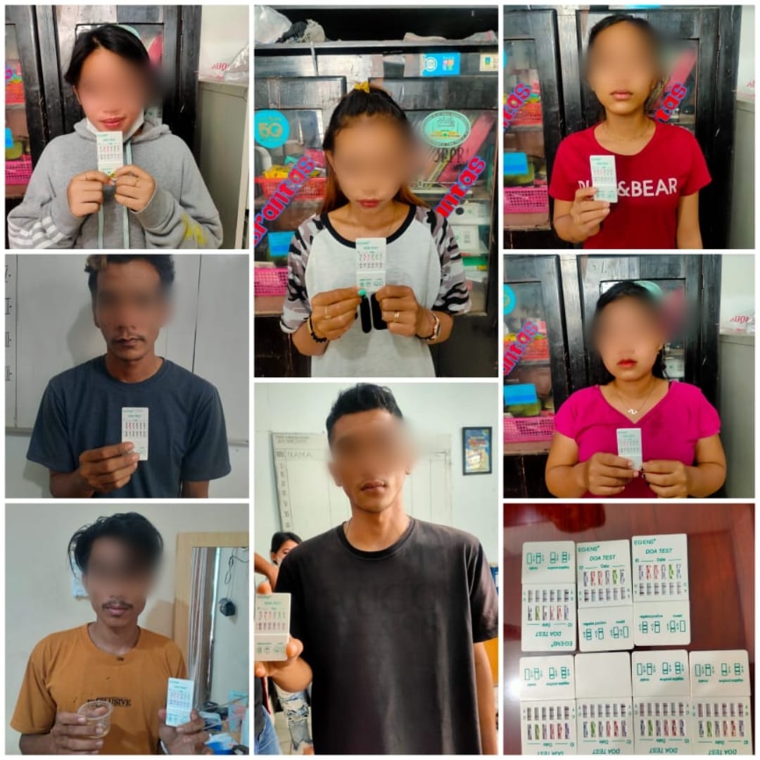 BNN Gerebek Kos-kosan di Tebingtinggi, 7 Remaja Positif Sabu dan Ekstasi Diamankan