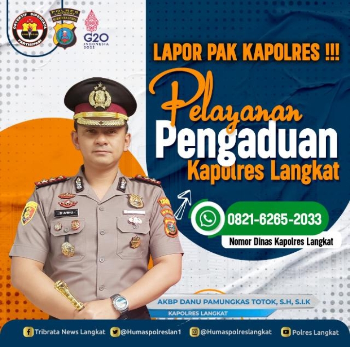 Demi Jaga Kamtibmas, Polres Langkat Luncurkan Program “Lapor Pak Kapolres”