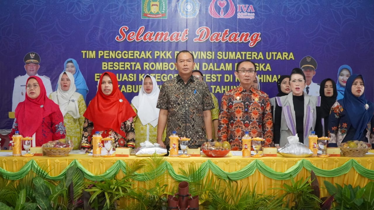 Plh Bupati Langkat Sambut Kedatangan Tim Evaluasi PKK Sumut, Nilai Pelaksanaan IVA TEST di Kecamatan Hinai