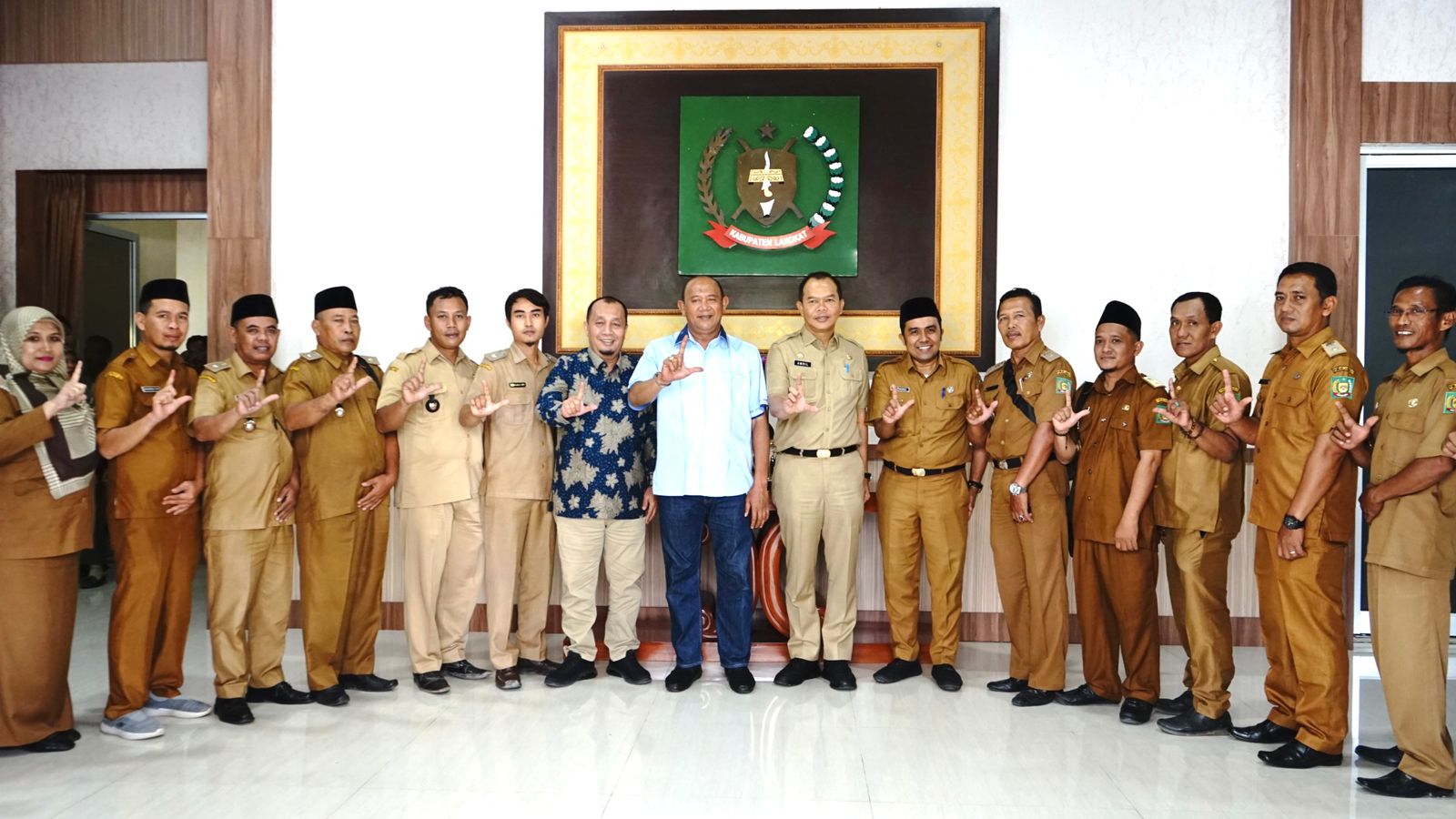 Camat dan Kades/Lurah se Padang Tualang Audiensi, Undang Afandin di Pelantikan Al-Hidayah