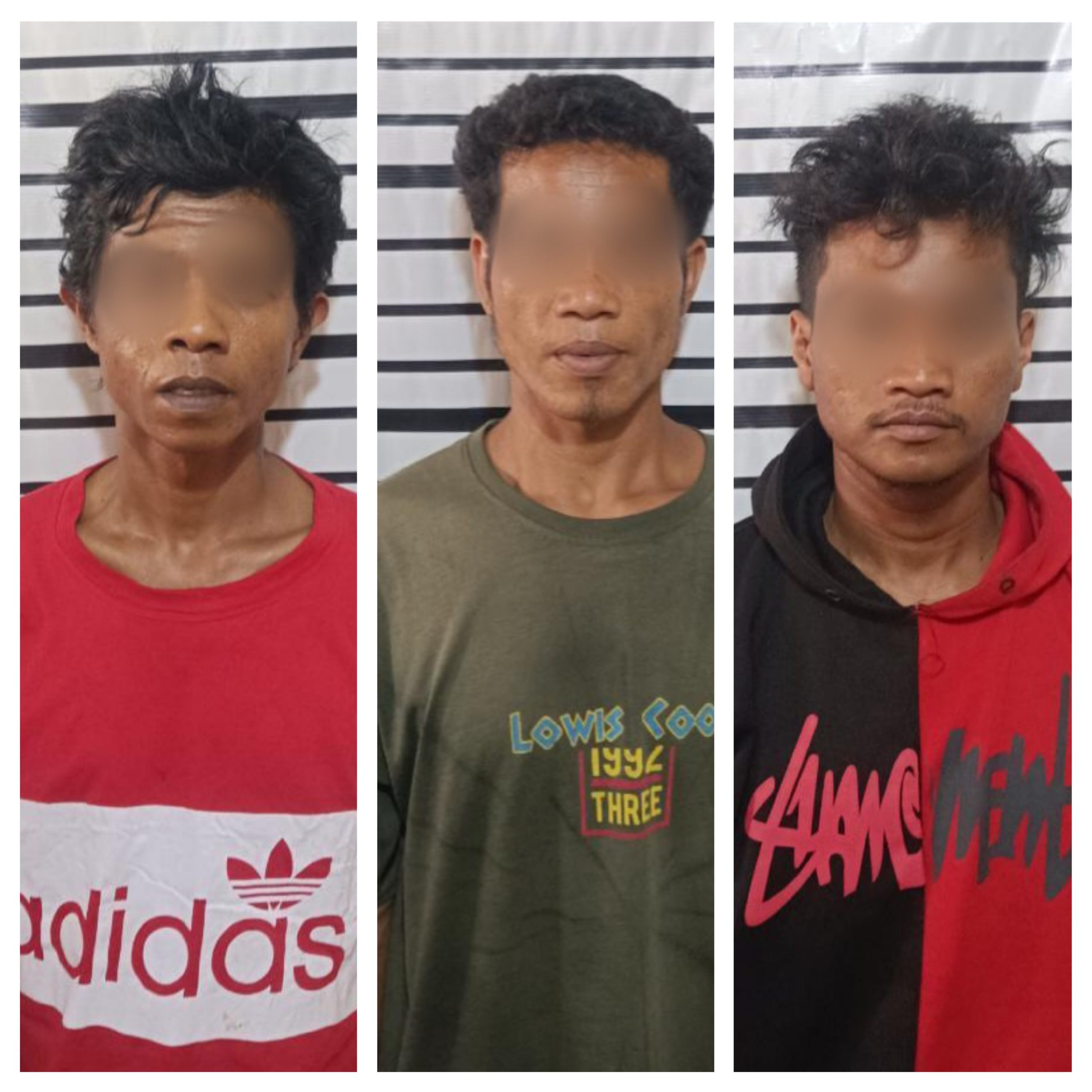 Tempo Satu Jam, Personil Polsek Pangkalan Brandan Tangkap Tiga Pelaku Narkoba