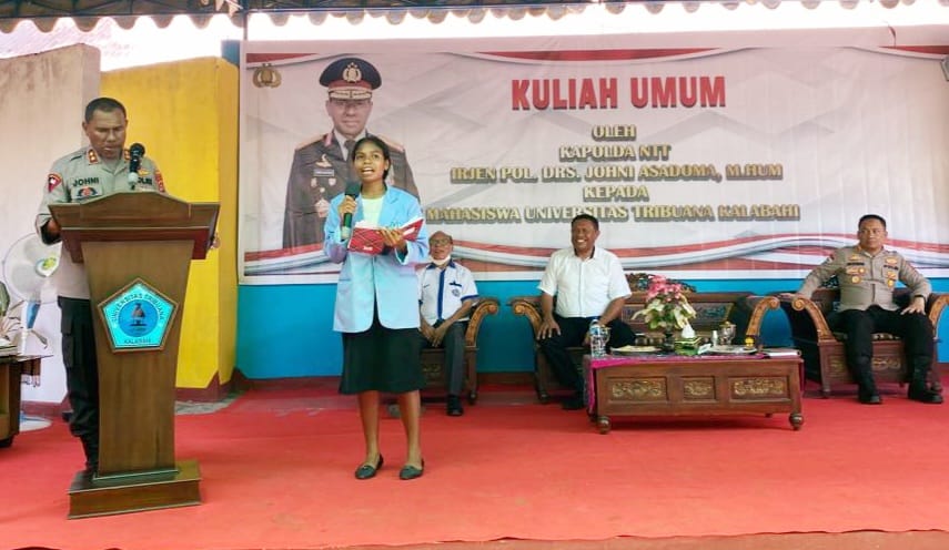 Beri Kuliah Umum, Kapolda NTT Motivasi Mahasiswa Universitas Tribuana Alor