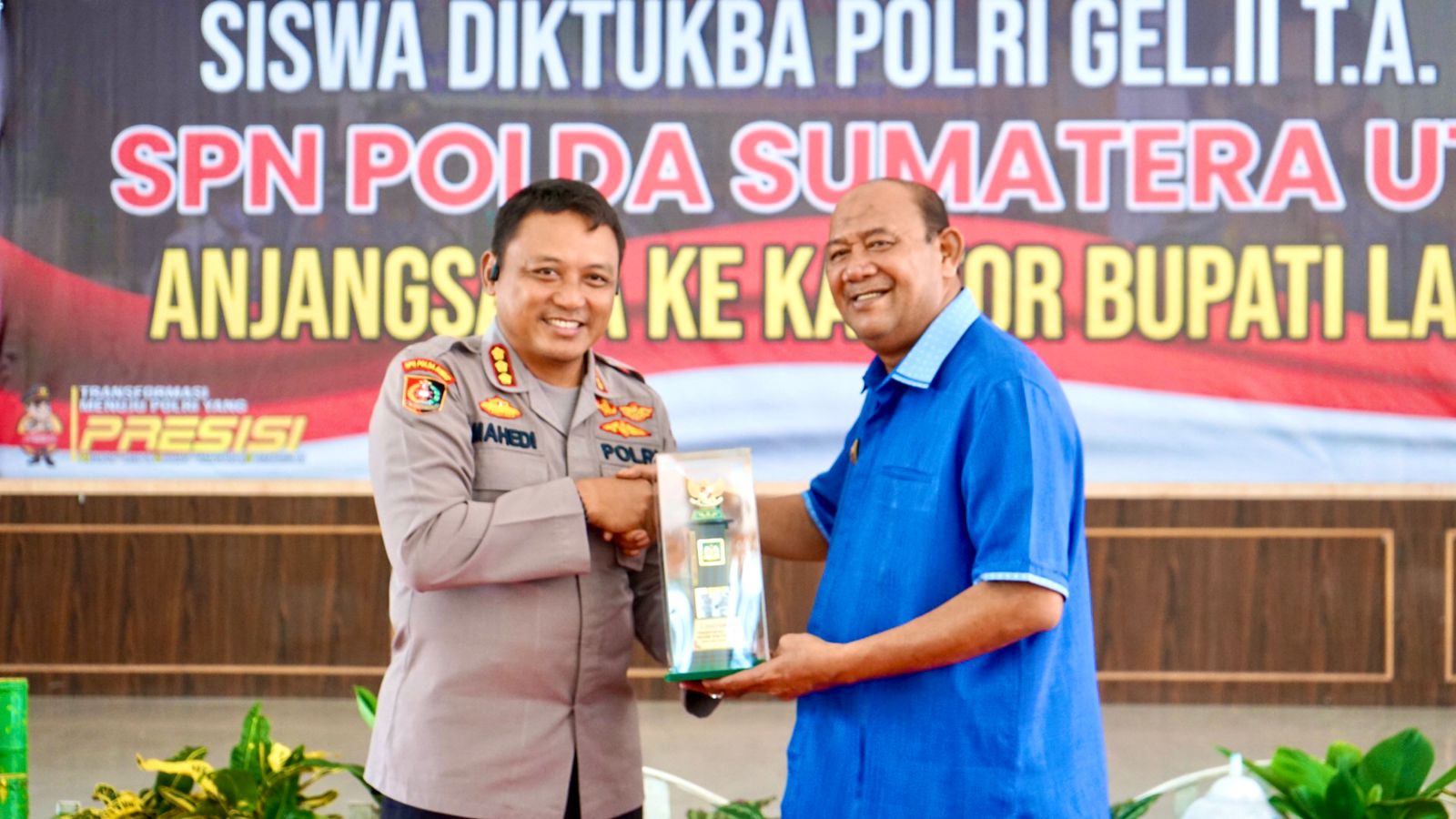 125 Siswa SPN Hinai Polda Sumut Kohesi Sosial di Pemkab Langkat