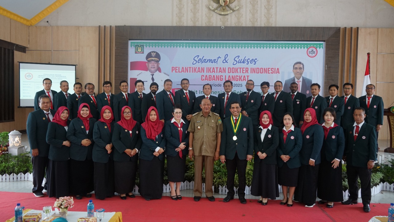 IDI Cabang Langkat Dilantik, Afandin Ingin Bersinergi Membangun Pelayanan Kesehatan