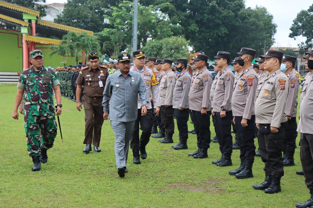 Wali Kota Binjai Pimpin Apel Gelar Pasukan Ops Lilin Toba 2022