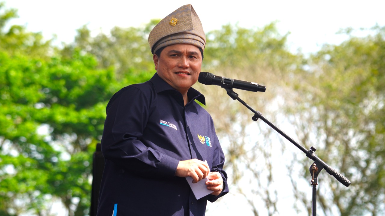 Diundang Acara HUT Langkat, Erick Tohir Ucapkan Terimakasih Kepada Syah Afandin