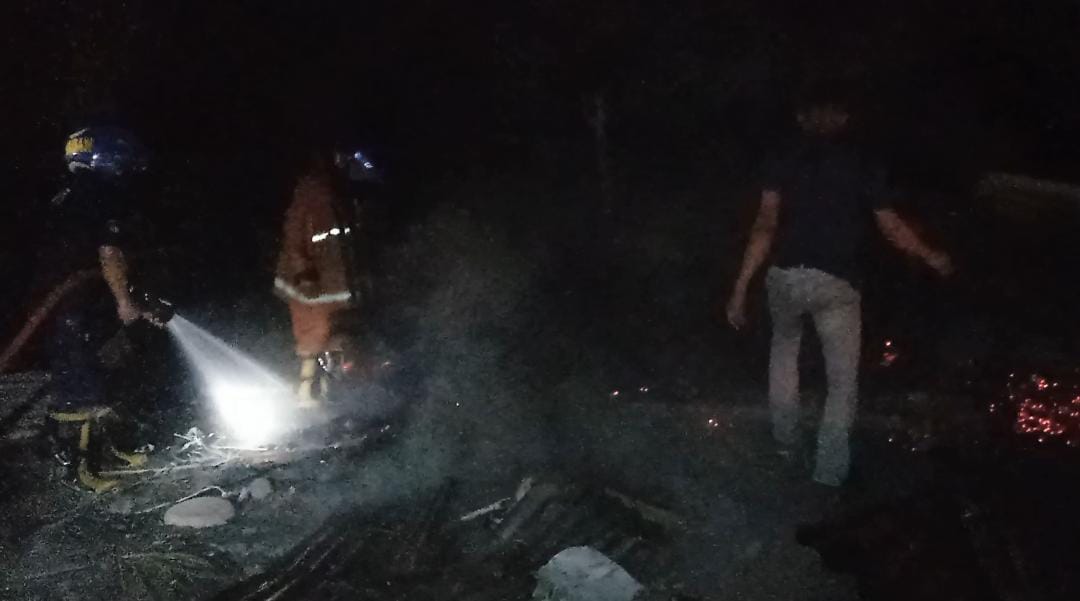 Sembilan Kios di Batang Serangan Ludes Terbakar, Polisi Masih Lakukan Penyelidikan