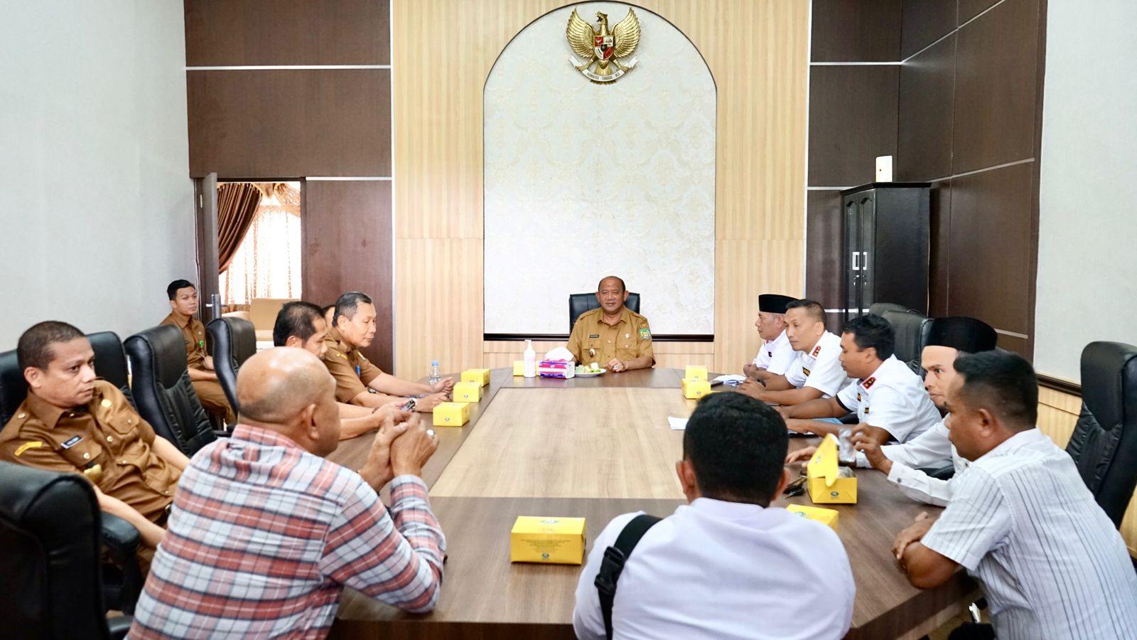 Harapkan Kantor Sekretariat, LPM Temui Plt. Bupati Kabupaten Langkat