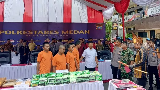 Polrestabes Medan Ringkus 550 Bandit Jalanan dan Pelaku Narkoba Kurun Waktu 3 Bulan