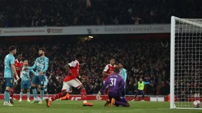Hasil Liga Inggris: Laga Arsenal vs Southampton Berakhir Imbang 3-3