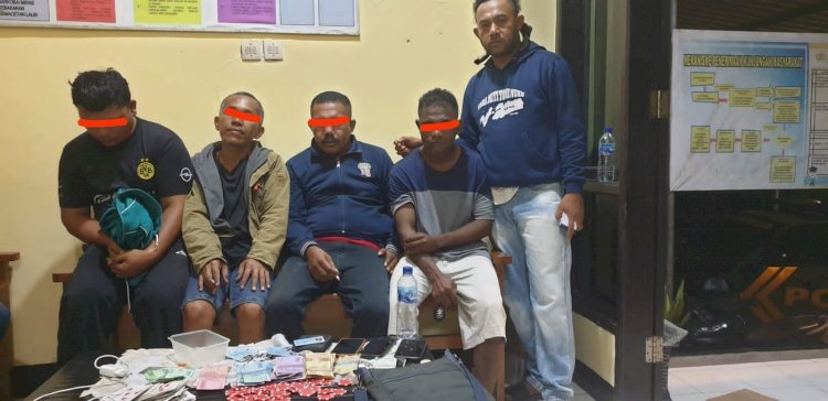 Judi Kartu, 4 Warga Diamankan Polisi dari Polsek Maulafa