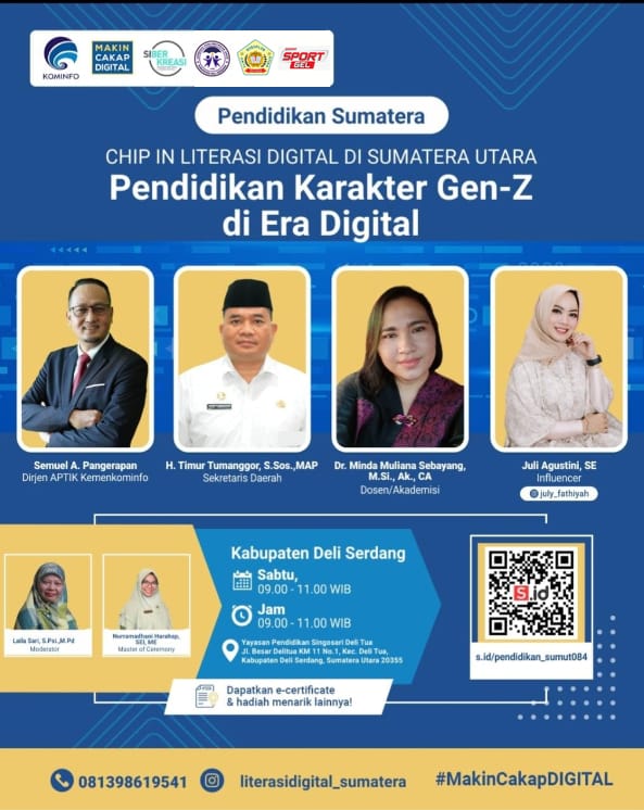 Literasi Digital Digelar di Perguruan Singosari Deli Tua, Bahas Pendidikan Karakter Gen-Z di Era Digital