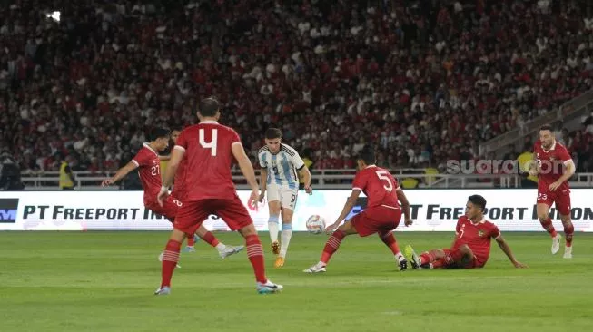 Digempur Habis-habisan, Timnas Indonesia Kalah 0-2 Lawan Argentina di SUGBK
