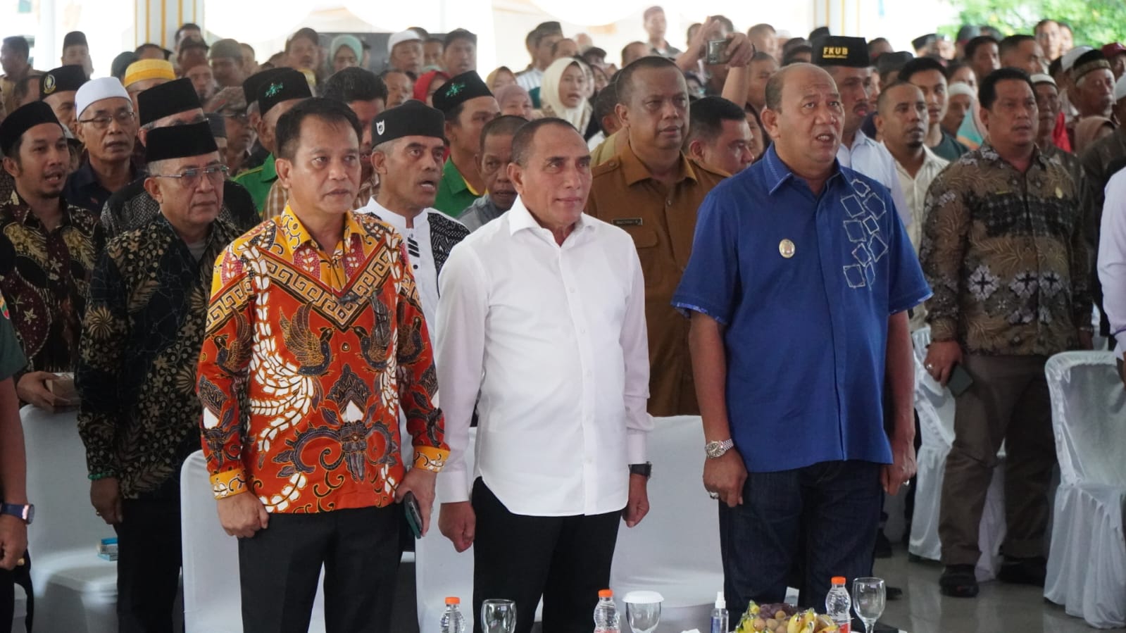 Gubsu dan Plt Bupati Langkat Silaturahmi dengan Masyarakat 