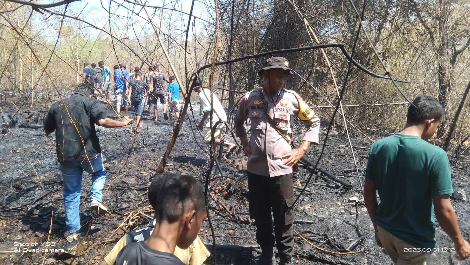 Kawasan Hutan Lindung di Kabupaten Kupang Terbakar