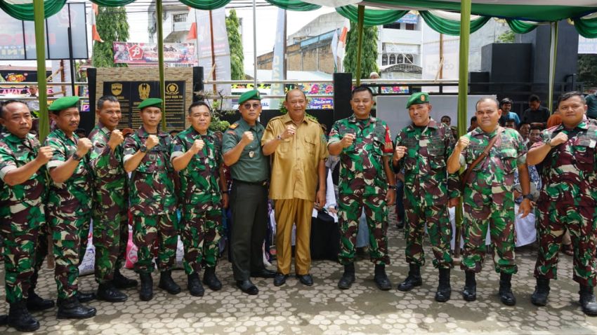 Plt Bupati Langkat Buka Turnamen Dam Batu Ceria Piala Danramil 07/Stabat