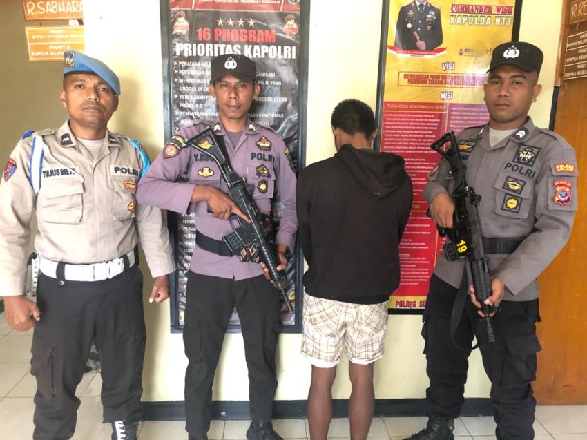 Pencuri Tiga Sepeda Motor Dinas PPO Sumba Tengah Dibekuk Polisi, Satu Pelaku DPO