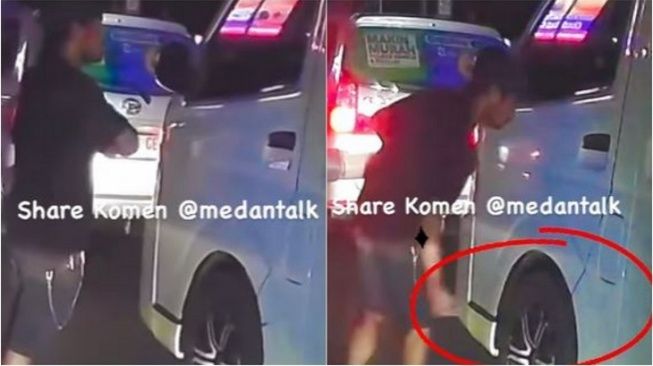 Viral! Pengamen di Medan Nekat Tusuk Ban Mobil Gegara Tak Diberi Uang