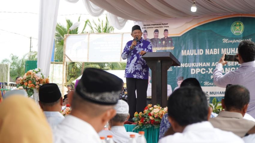 Plt Bupati Langkat Hadiri Pelantikan Aceh Sepakat Sumut DPC-X Pangkalan Susu