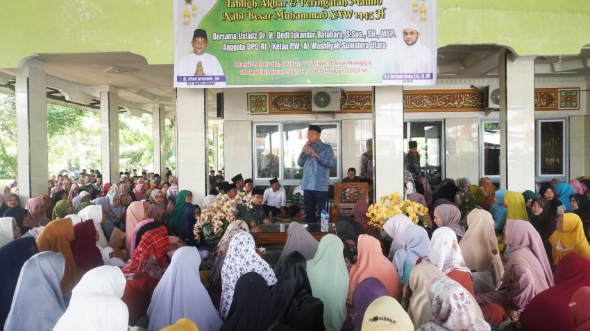 Hadiri Maulid Nabi, Syah Afandin Ingatkan Warga 3 Keajaiban Saat Kelahiran Rasulullah