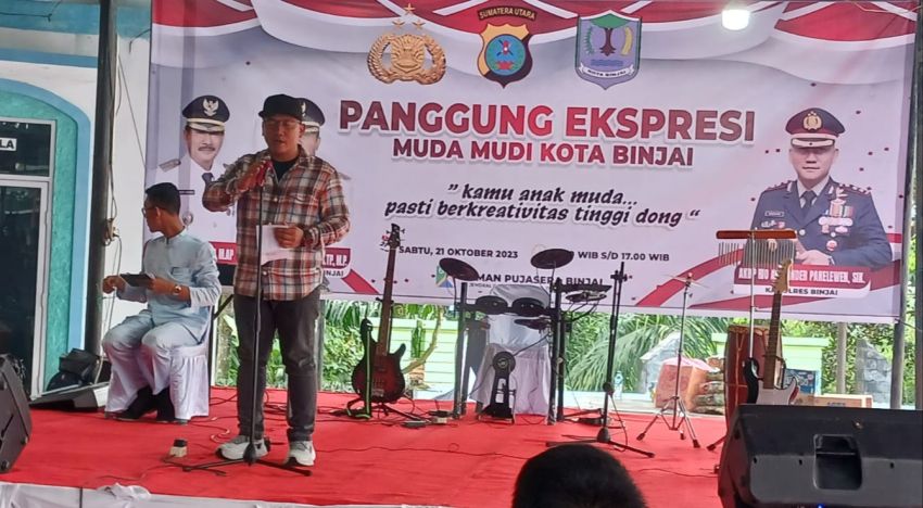 Berikan Wadah Kreasi Generasi Muda, Kapolres Binjai AKBP Rio Alexander Gelar Panggung Ekspresi