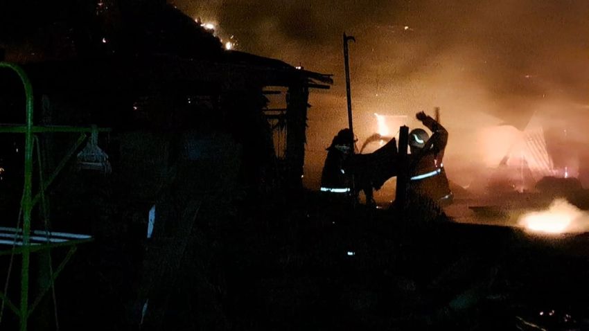 Kebakaran Hanguskan 2 Rumah Semi Permanen dan 1 Gudang Meubel di Tebingtinggi