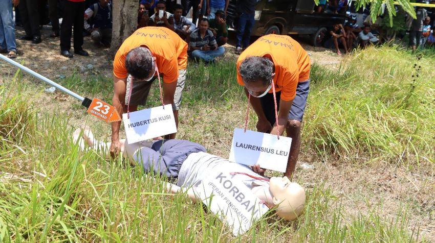 Kasus Suami Bunuh Istri di Kabupaten TTU Direkonstruksi, Keluarga Korban Banjir Airmata