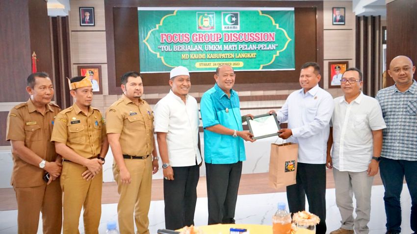 FGD KAHMI Langkat Bahas Jalan Tol, Syah Afandin: UMKM Itu Tanggungjawab Moral Saya