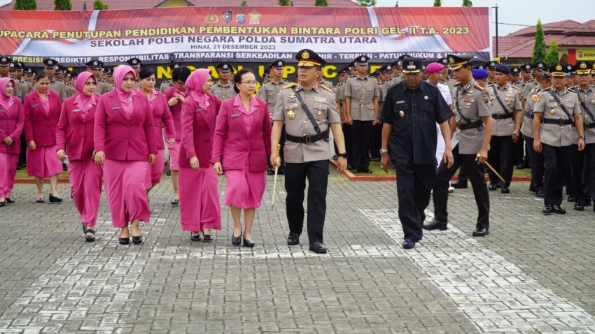 Plt Bupati Langkat & Kapolda Sumut Hadiri Penutupan Pendidikan Bintara Polri SPN Hinai