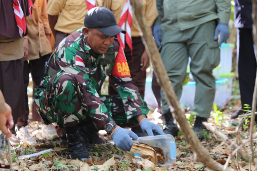 Puluhan Ekor Biawak Timor Dilepasliarkan
