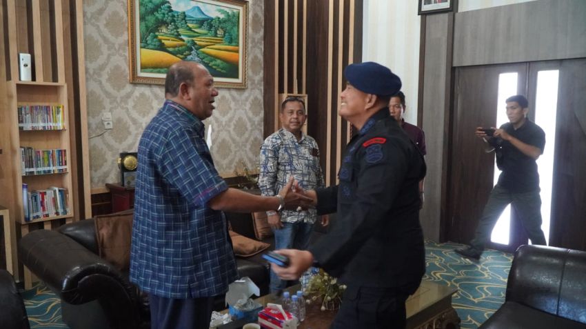 Plt Bupati Langkat Terima Audiensi Korps Brimob I