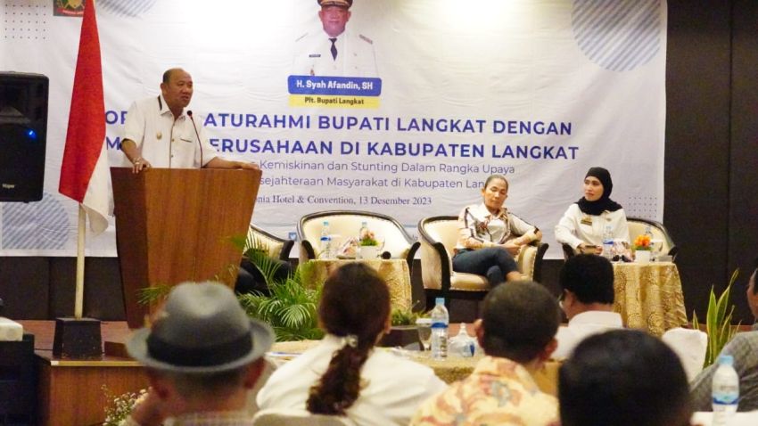 Silaturahmi dengan Pimpinan Perusahaan, Syah Afandin Ajak Bersama Mengeluarkan CSR-nya