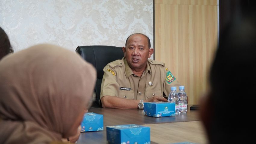 Syah Afandin Audiensi dengan PMI Langkat, Diundang saat Pelantikan Periode 2023-2028