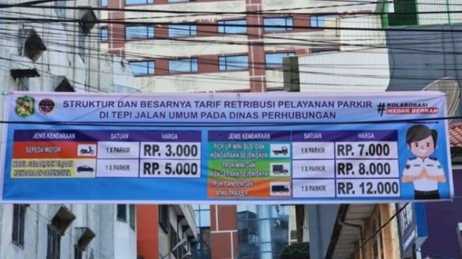 Tarif Parkir di Medan Bakal Naik, Ini Rinciannya