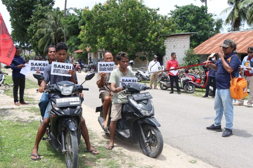 Kasus Pembunuhan di Rote Ndao Direka Ulang, Pelaku Pakai Peran Pengganti